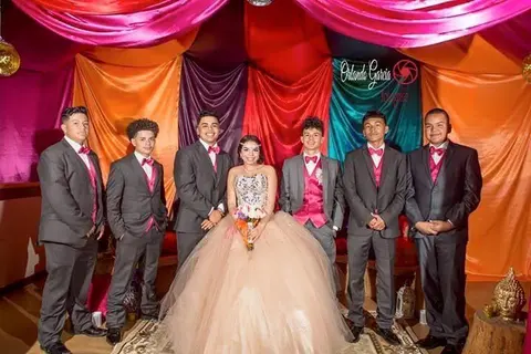 Royal Tuxedos: The quinceañera and her court